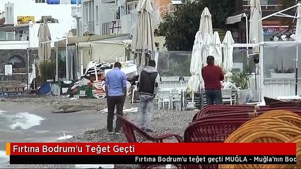 Fırtına Bodrum'u Teğet Geçti