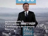 Municipales 2008 Pau - François Bayrou candidat