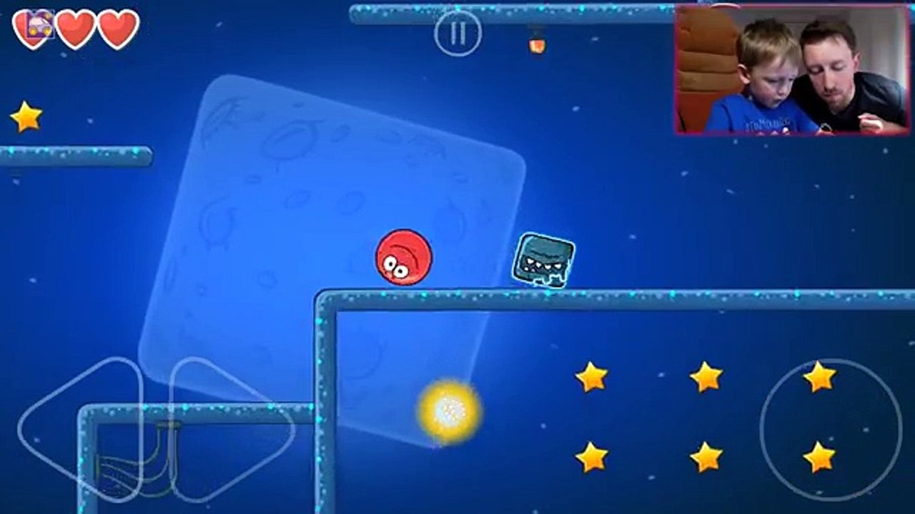 Красный Шар спасает Луну. Прохождение игры Red Ball 4 Битва за Луну. Картонка. Летсплей
