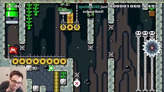Mario Maker - Delicious Hot Potato and Trial by Cannon Fire | Blind Kaizo Race #21