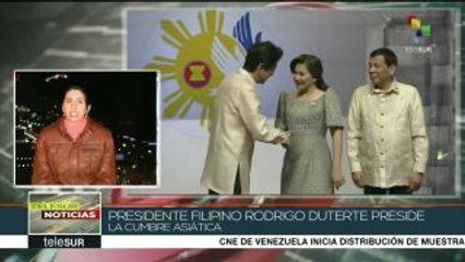 Mandatario filipino preside actos protocolarios de cumbre ASEAN 2017