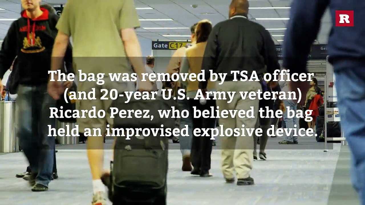 TSA officer, vet saves the day when bag starts smoking at Orlando airport | Rare News