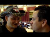 Matt Savage Talks To Andy Bloch About His Late Arrival at WPT Bellagio Cup VI