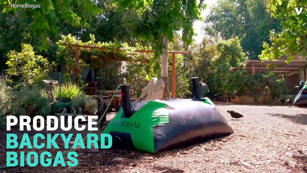 Waste Reused For Cooking Gas With Backyard HomeBiogas System