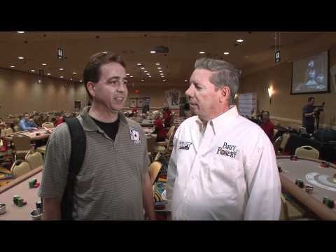 ClubWPT Qualifier Andy Whetstone on Day 1 of the Hollywood Poker Open