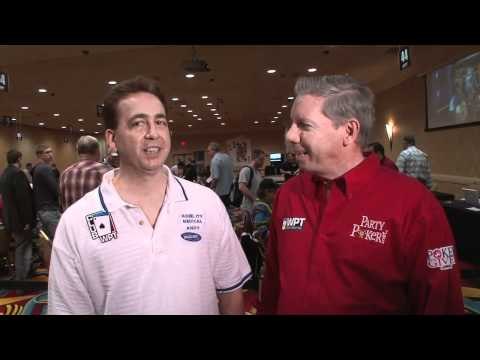 ClubWPT Qualifier Andy Whetstone on Day 2 of the Hollywood Poker Open