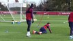 England training drills - expertly carried out by Jesse Lingard and Marcus Rashford