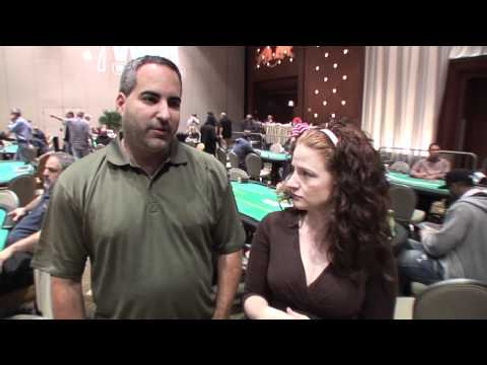 Matt Glantz on Day 2 of the Borgata Poker Open