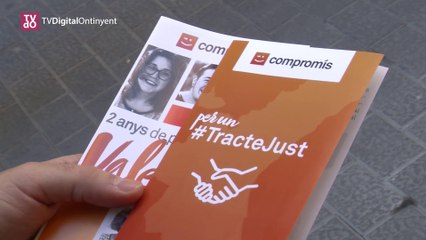 Taula informativa #TracteJust a Ontinyent