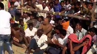 Indain bodybuilders fight like wwe kusti in india