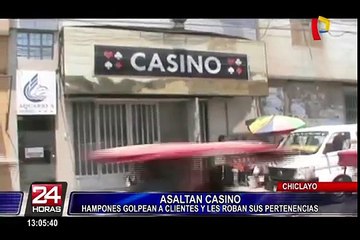 Chiclayo: delincuentes asaltan casino y se llevan 4,500 soles
