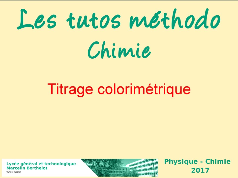 Comment titrer une solution par colorimétrie ?