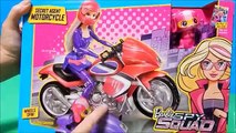 Barbie Spy Squad Secret Agent Doll w/ Motorcycle & Ken Inventor Techbot Pets Deboxing Toy Review