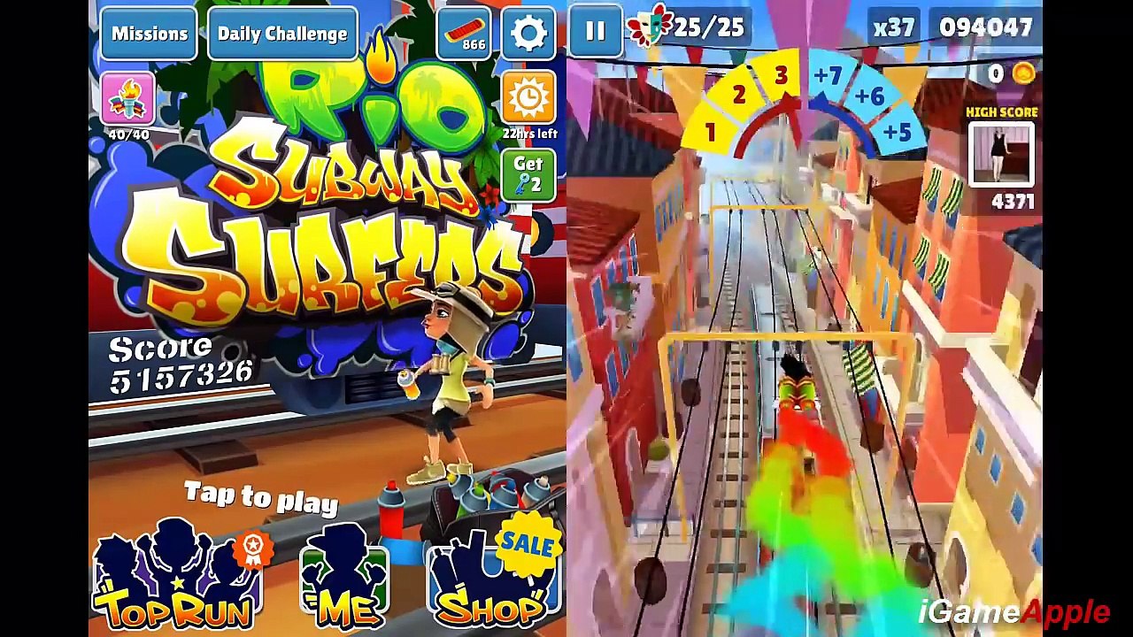 Subway Surfers RiO VS Venice iPad Gameplay for Children HD #81