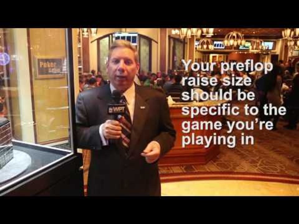 World Poker Tour - LearnWPT Tip of the Day: Preflop Raise Sizes with Mike Sexton