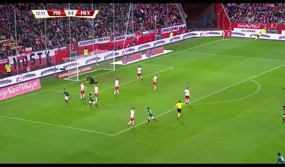 Raul Jimenez Goal HD - Poland 0-1 Mexico - 13.11.2017