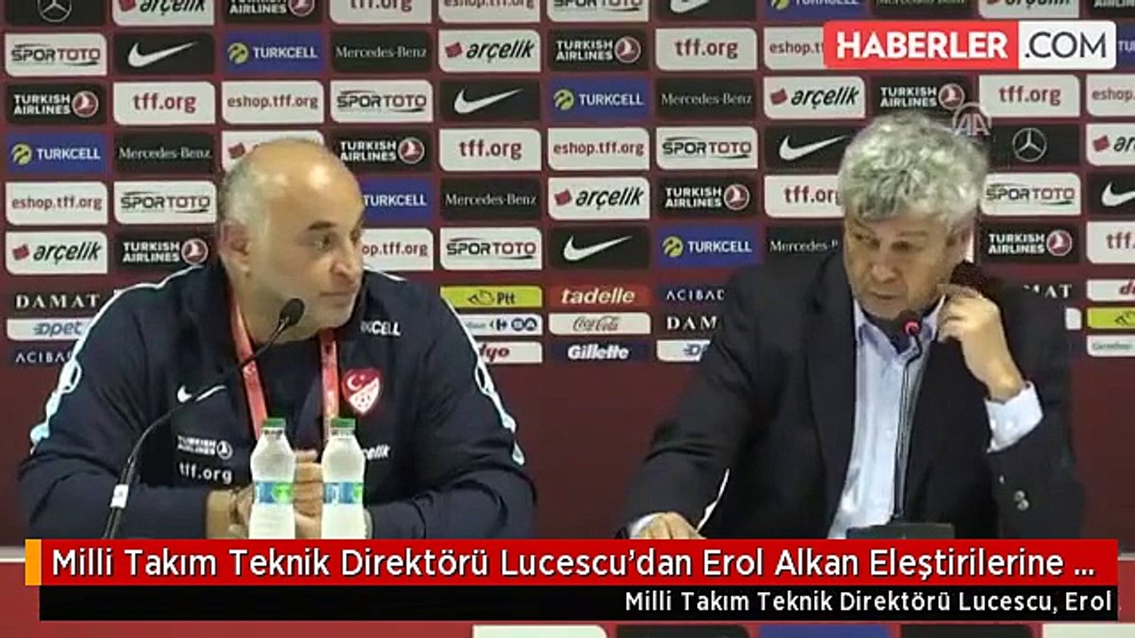Milli Takım Teknik Direktörü Lucescu'dan Erol Alkan Eleştirilerine Cevap: Dava Açacağım