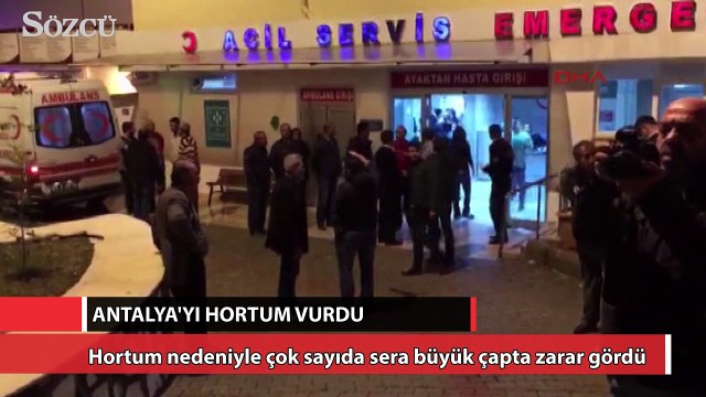 Antalya'yı hortum vurdu