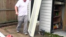How to install an exterior door, pre-hung steel. Replace a door. The Home Mender