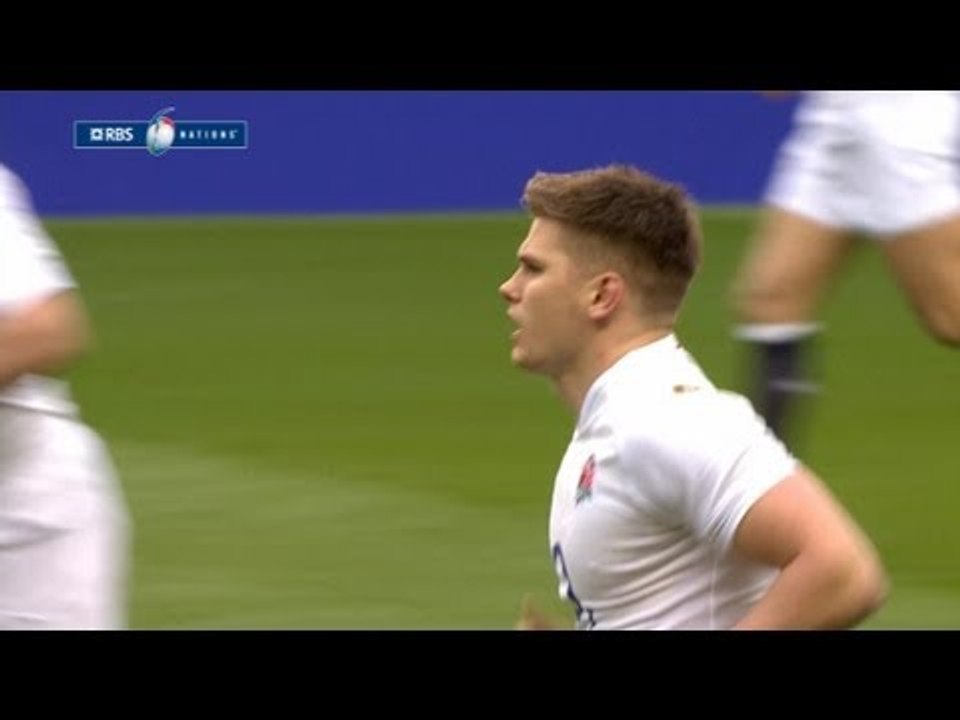 Owen Farrell Pen England v Scotland Rugby Match...