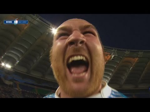 Final Whistle Italy v France Rugby Match 03 Feb 2013