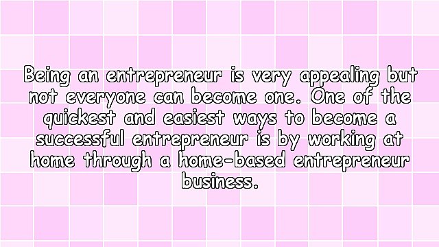 Home-Based Business Entrepreneur Working At Home