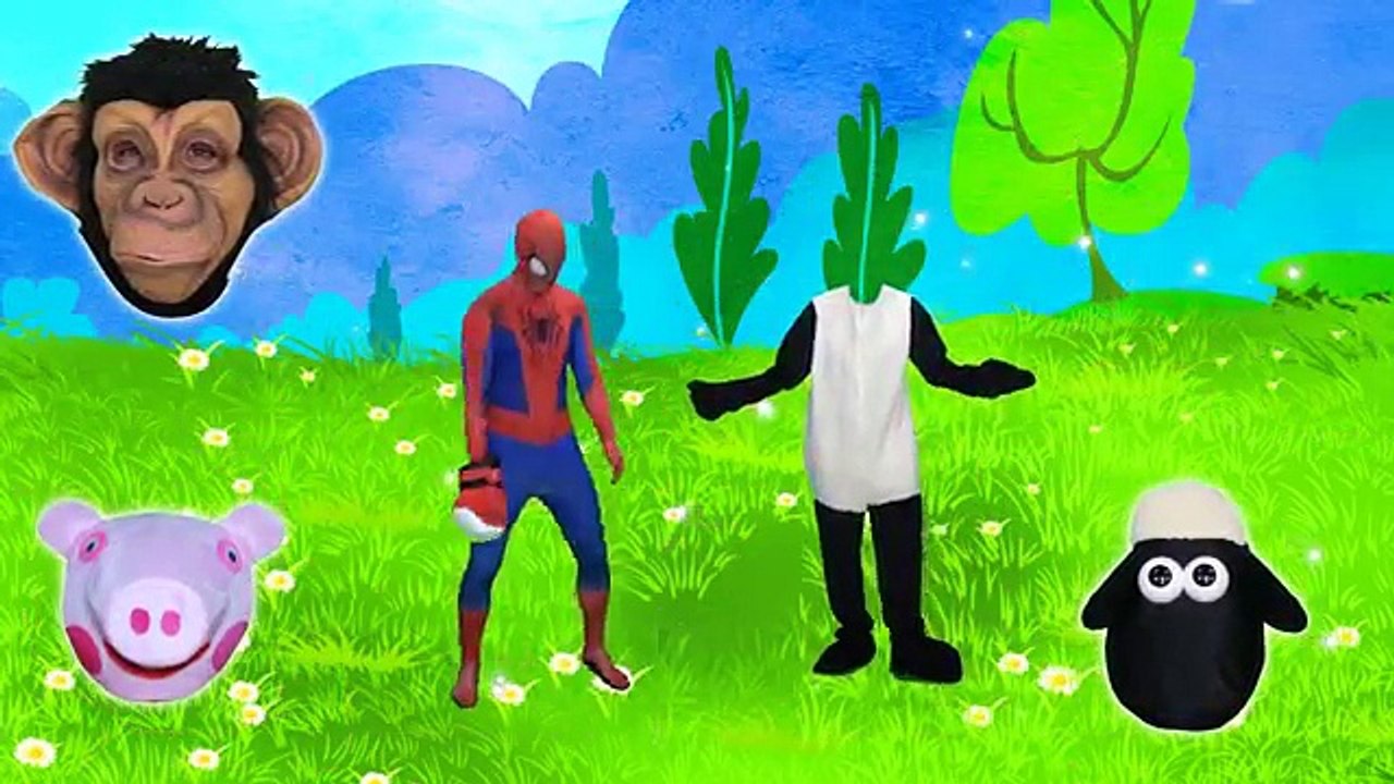 Five Little Mickey Mouse Babies Spiderman Ironman Jumping on the Bed Nursery!