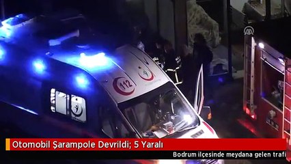 Otomobil Şarampole Devrildi: 5 Yaralı