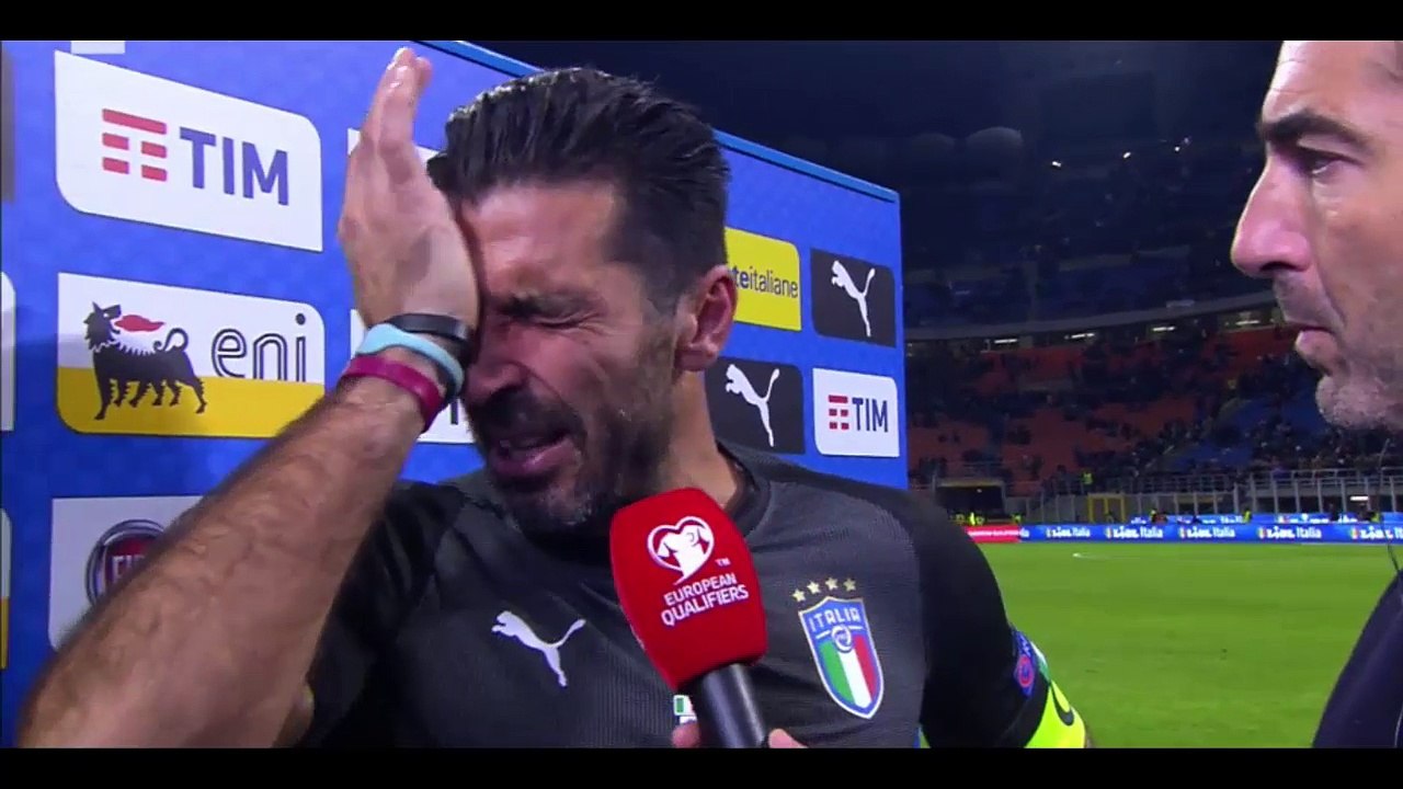 Intervista GIGI BUFFON post Italia - Svezia 0-0 "Disfatta per tutto il calcio italiano!"