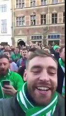 Ireland Fans In Copenhagen Outside Victoria's Secret - Denmark vs Ireland