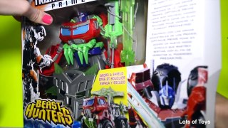 Transformers Beast Hunters and Robots in Disguise, Sideswipe, Optimus Prime, Strongarm, Bumblebee