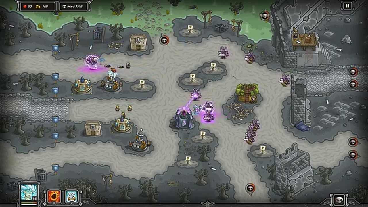 Kingdom Rush Castle Blackburn Walkthrough and Boss Battle (Casual difficulty)