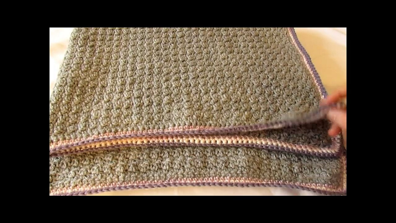 VERY EASY crochet baby blanket for beginners - quick afghan / throw