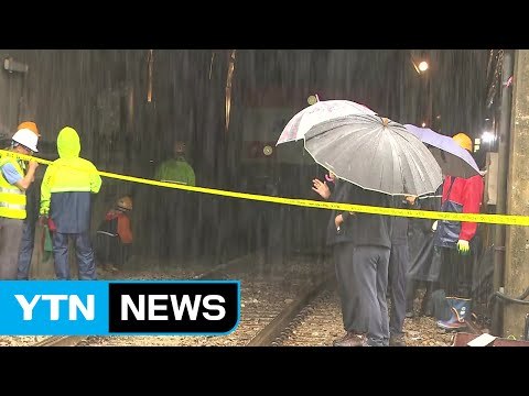 낙석 부딪혀 무궁화호 탈선...인명피해 없어 / YTN (Yes! Top News)