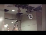 [영상] 연세대학교 중앙도서관 천장 붕괴 위험