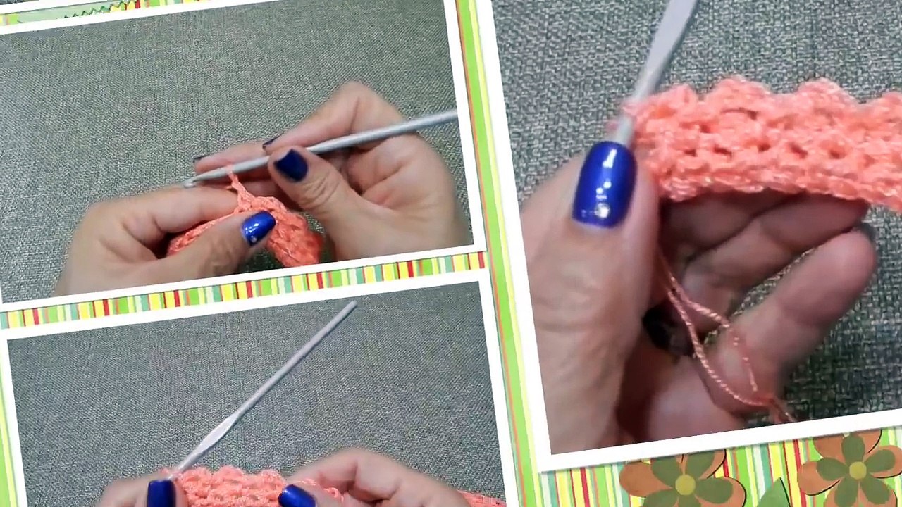 Vestido Crochet 0-3 meses Durazno y cualquier talla parte 1 de 2