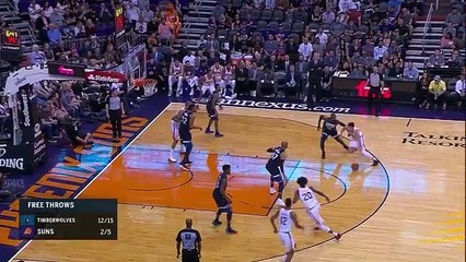 Towns Defends the Rim