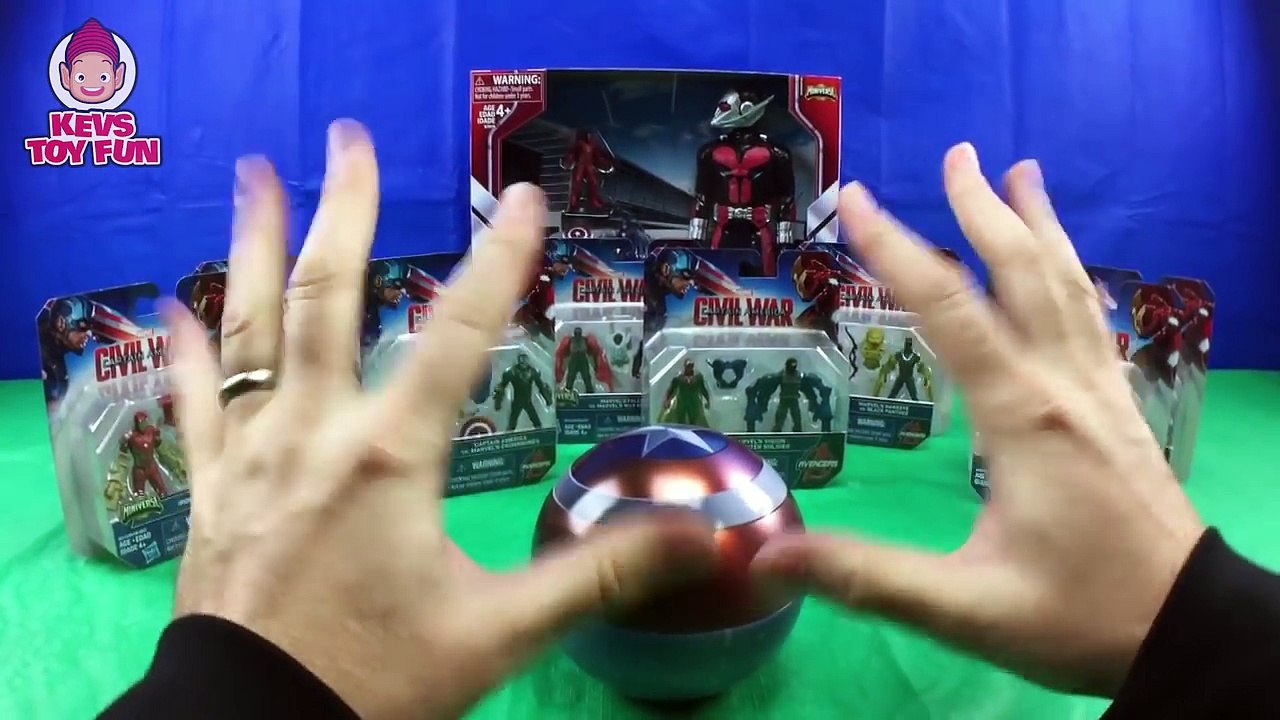 Avengers Superheroes Marvel Captain America Civil War Figures Toy Iron Man Black Widow Unboxing