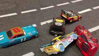 Lightning McQueen Crash in Movie Cars 3 Recreated With Next generation Racers Die cast for