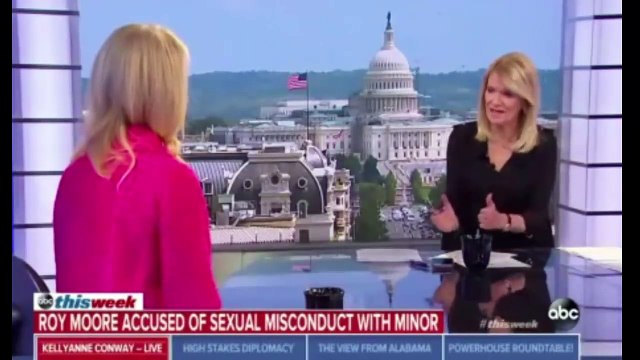 Kellyanne Conway on Roy Moore This Week Abc: Trump’s Not Being Briefed On This Bit By Bit 11/12/17