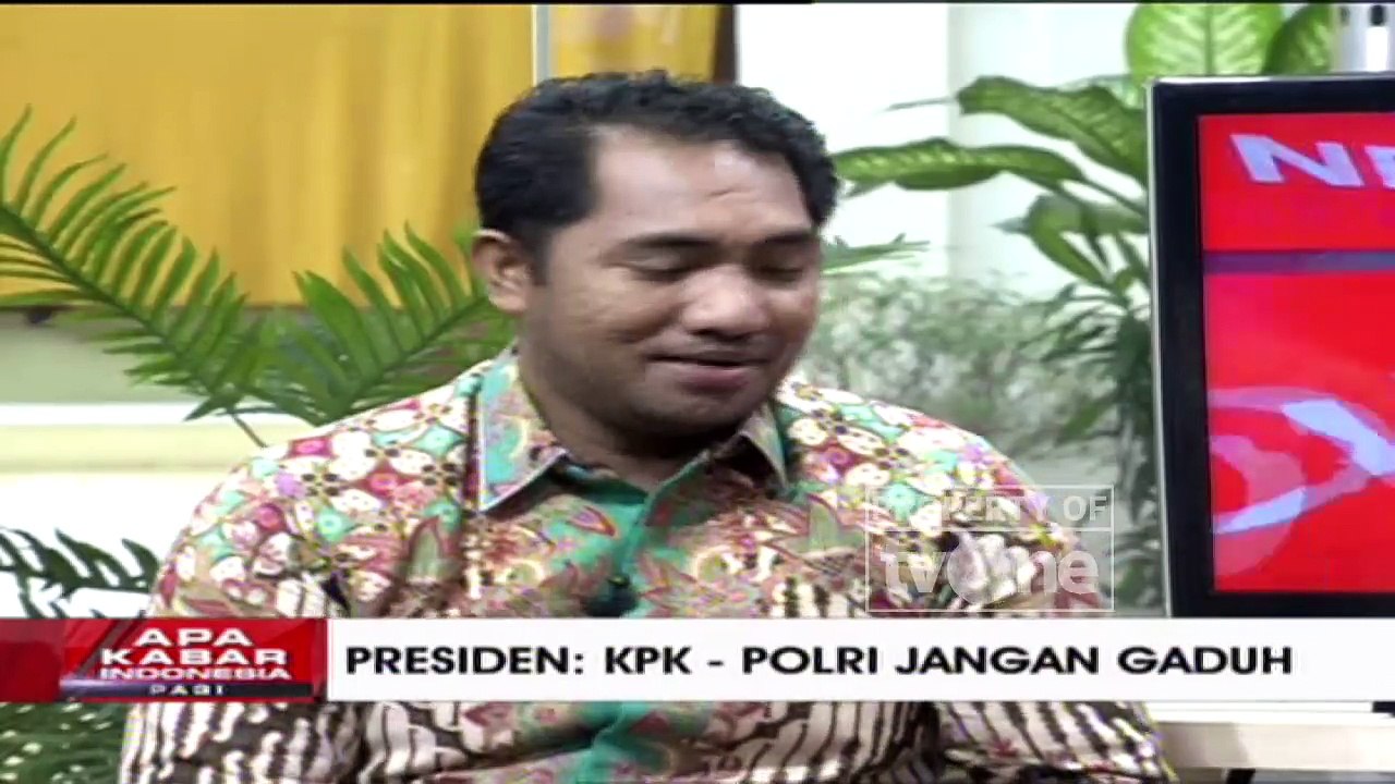 Apa Kabar Indonesia Pagi - "Presiden Jokowi KPK-Polri Jangan Gaduh" [Part 2]