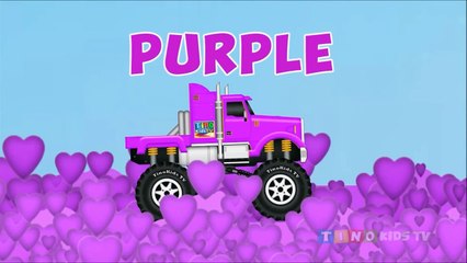 Monster Trailer Truck Surprise Eggs [Ext.] Learning Colors Video for Kids
