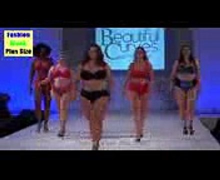 Fashion Week Plus Size 2017 Plus Size Woman Walks in Bikini Fashion show .
