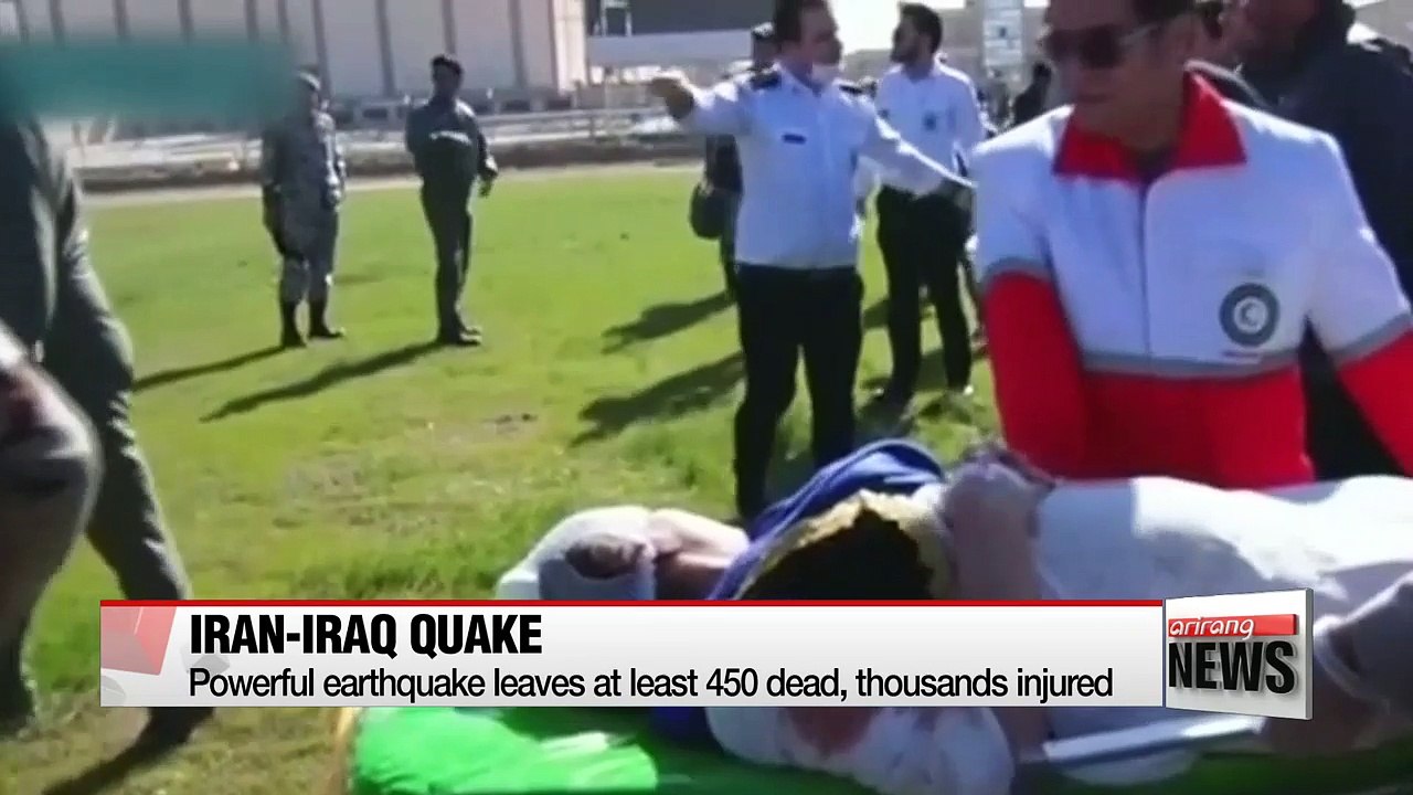 Iran-Iraq earthquake leaves at least 450 dead