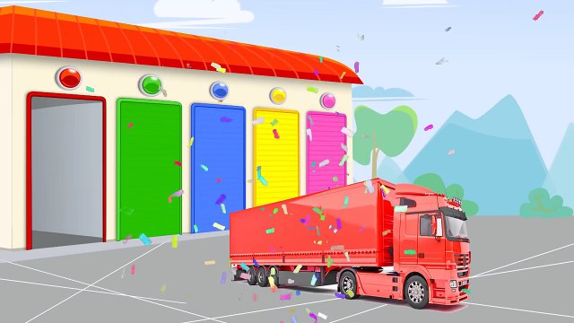 Мультик про машинки Спецтехника Учим цвета Learn colors Развивающий мультик для детей