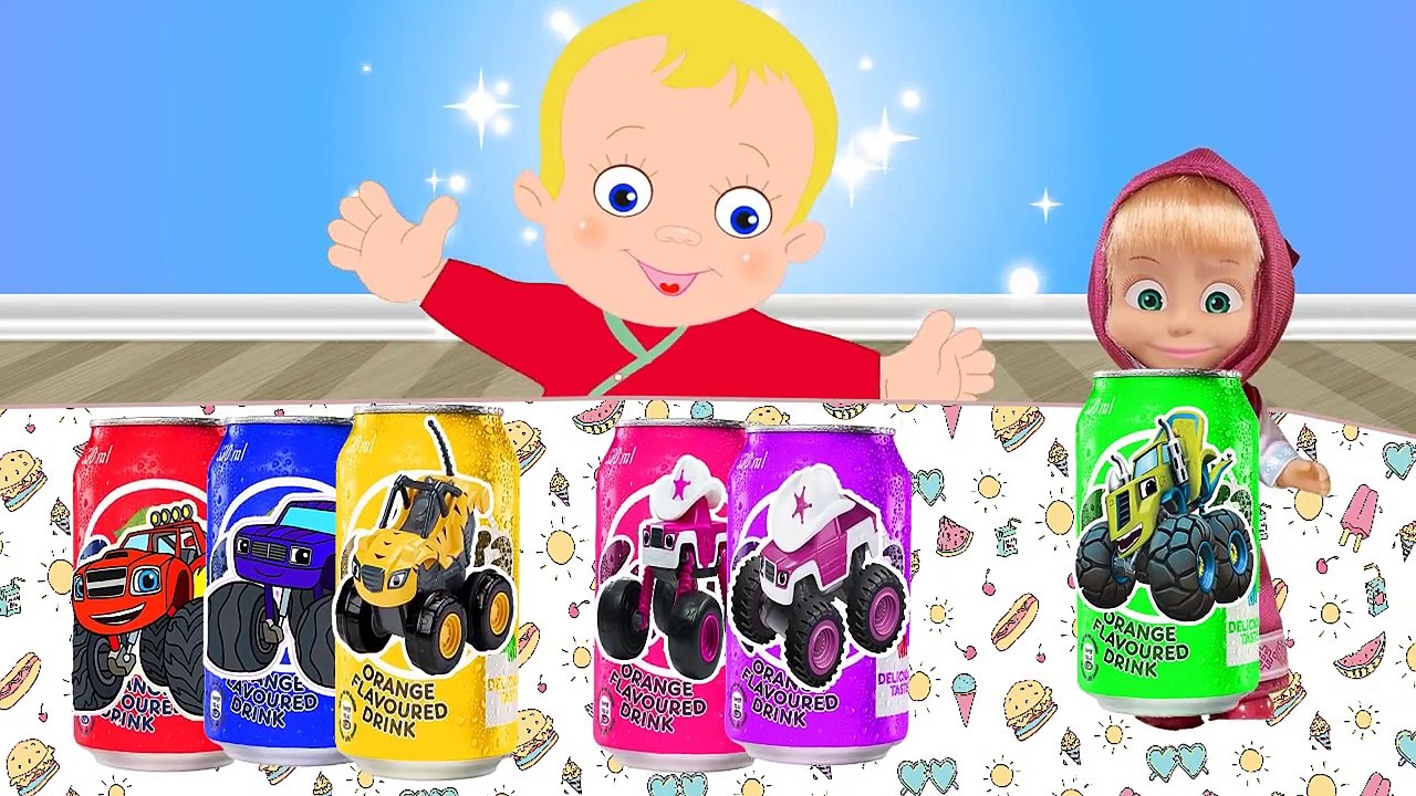 Мультик. Маша и Медведь Свинка Пеппа Учим цвета. Вспыш и чудо-машинки. Learn Colors. Fanta. Фанта