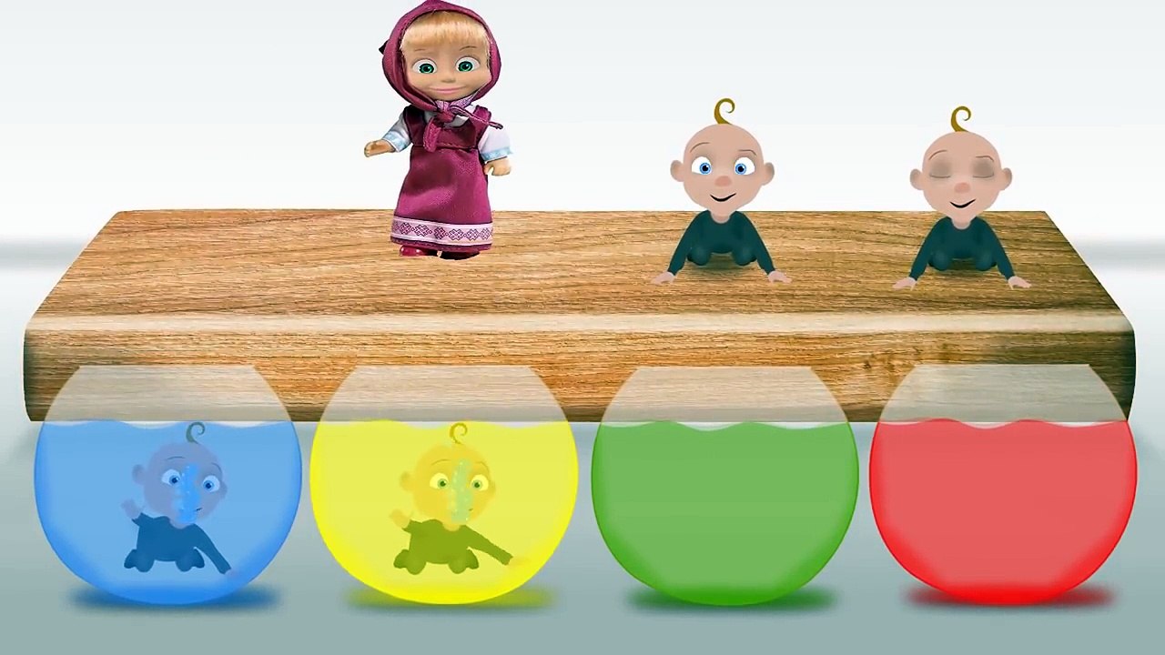 Мультик. Маша и Медведь. Раскраска. Учим цвета вместе Машей и малышами. New Cartoon. Learn Colors