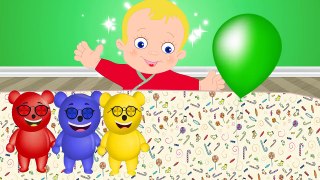 Мультики. Учим цвета. Воздушные шарики и Мишка Гумми Бер. Learn Colors. Gummy Bear. Video for kids