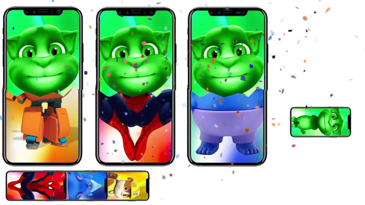 Learn Colors with IPHONE X - Learn Colors Spiderman Boss Baby Masha for kids