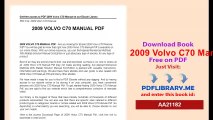 2009 Volvo C70 Manual